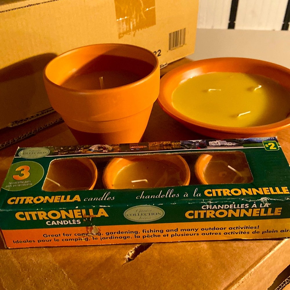 Bundle of citronella candles